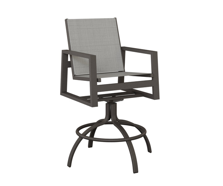 Vida Sling Swivel Bar Chair
