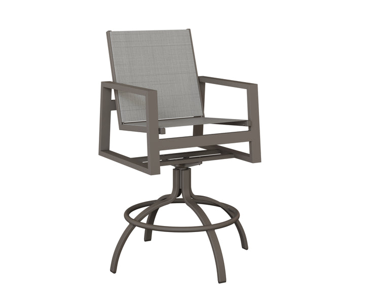 Vida Sling Swivel Bar Chair