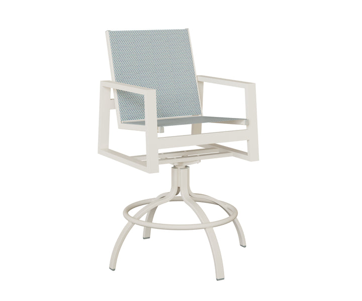 Vida Sling Swivel Bar Chair