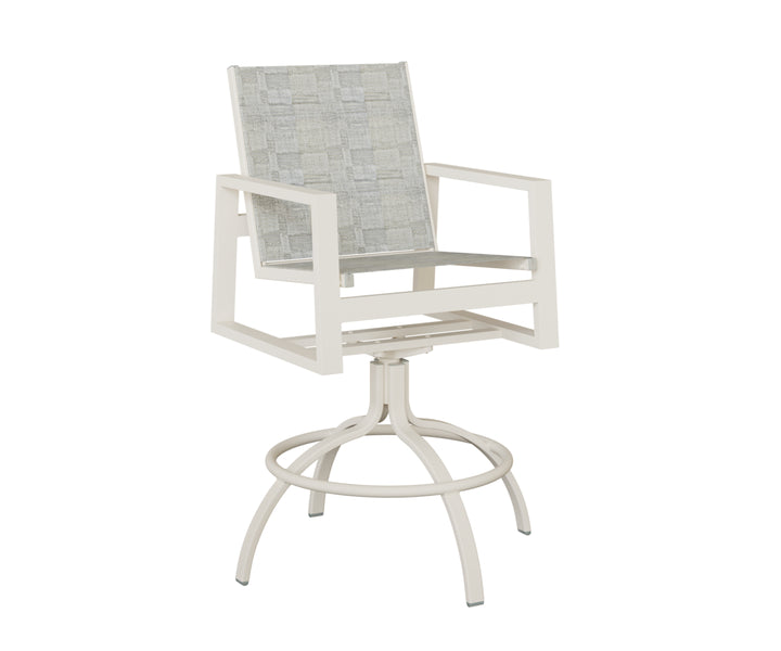 Vida Sling Swivel Bar Chair