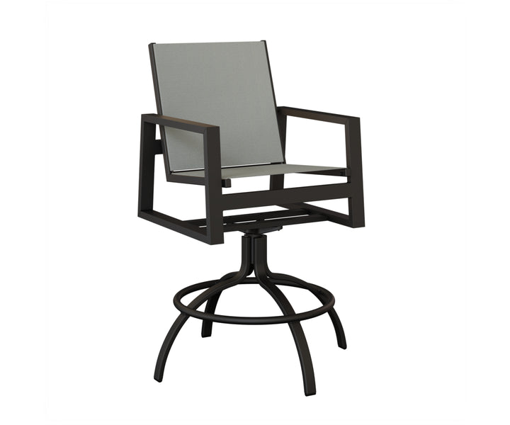 Vida Sling Swivel Bar Chair