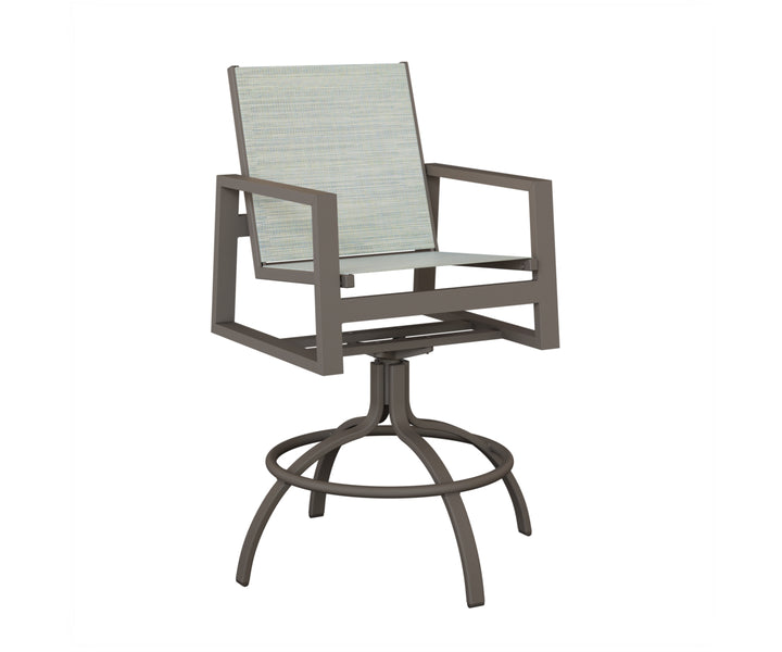 Vida Sling Swivel Bar Chair