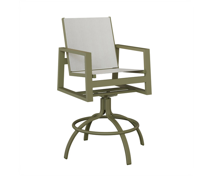 Vida Sling Swivel Bar Chair