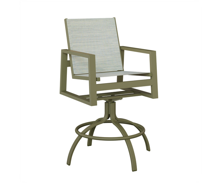 Vida Sling Swivel Bar Chair