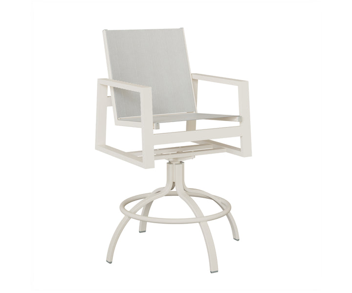 Vida Sling Swivel Bar Chair