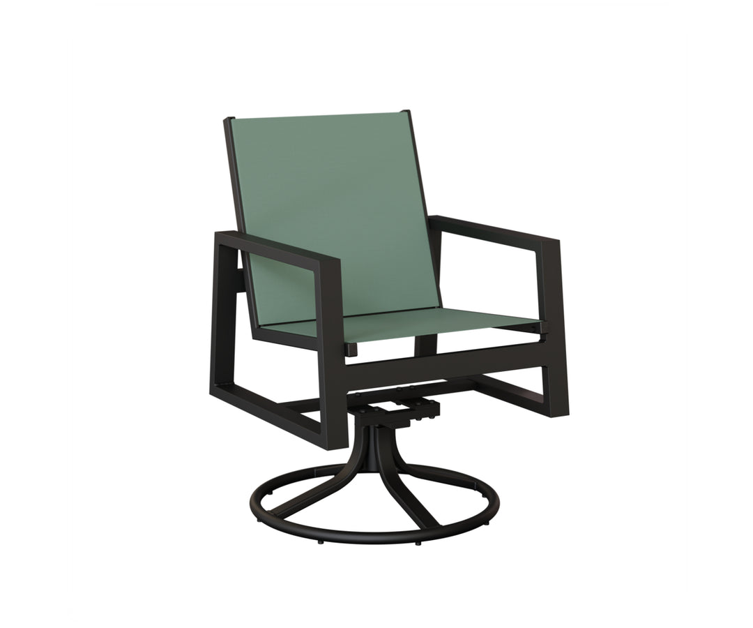 Vida Sling Swivel Rocker Dining Chair
