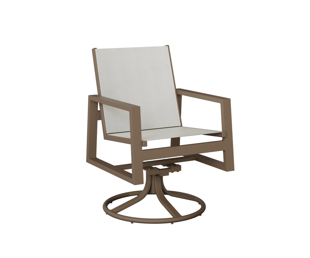 Vida Sling Swivel Rocker Dining Chair