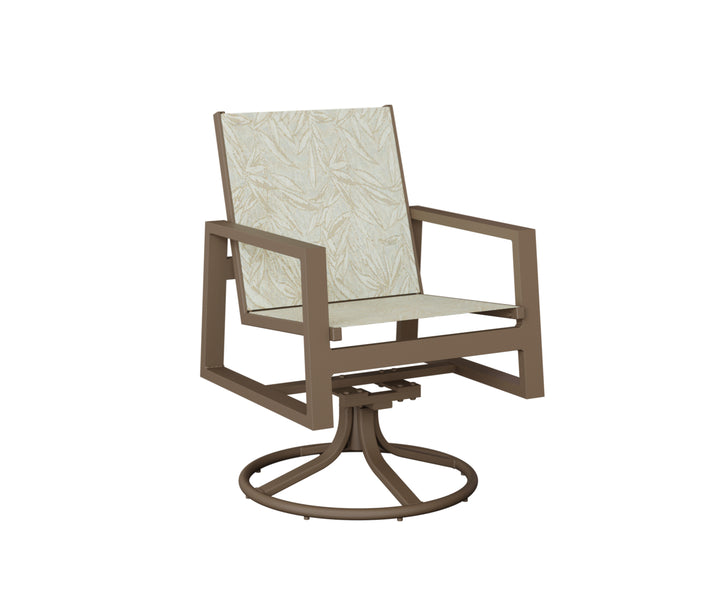 Vida Sling Swivel Rocker Dining Chair