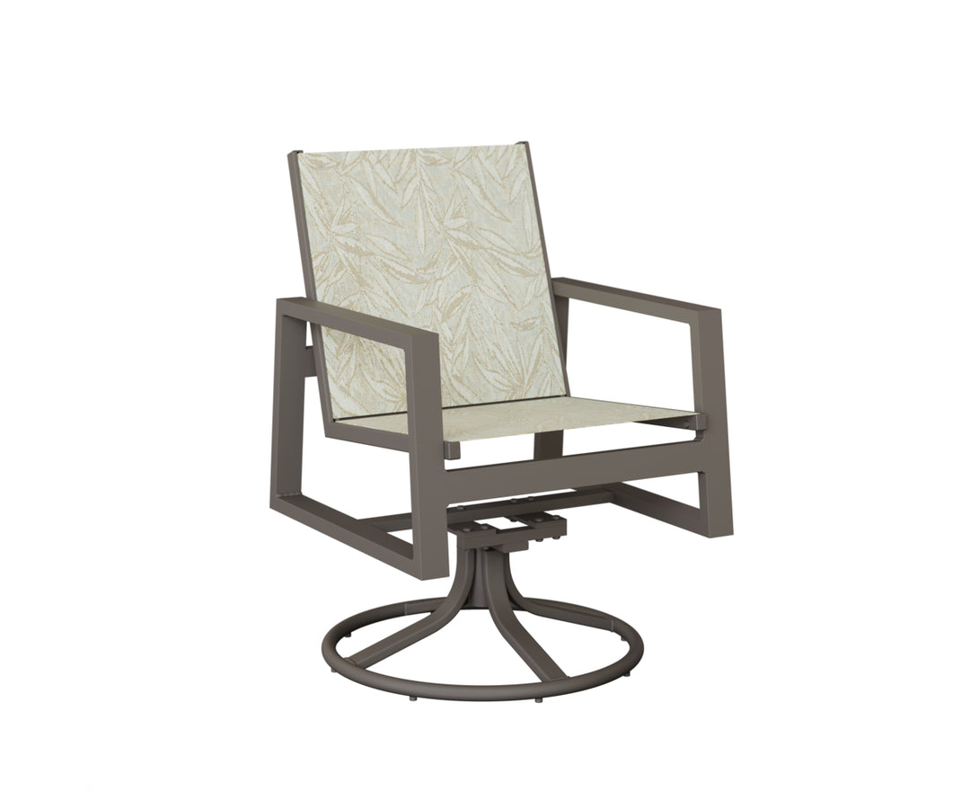Vida Sling Swivel Rocker Dining Chair