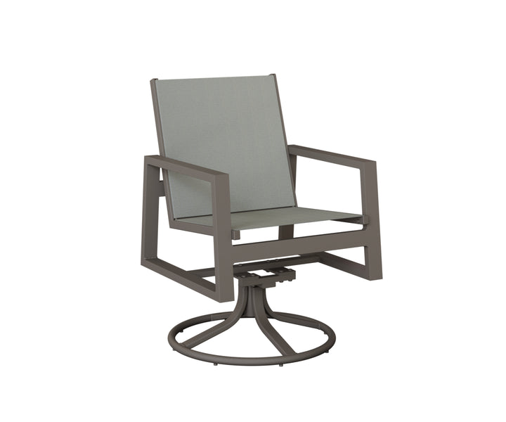 Vida Sling Swivel Rocker Dining Chair