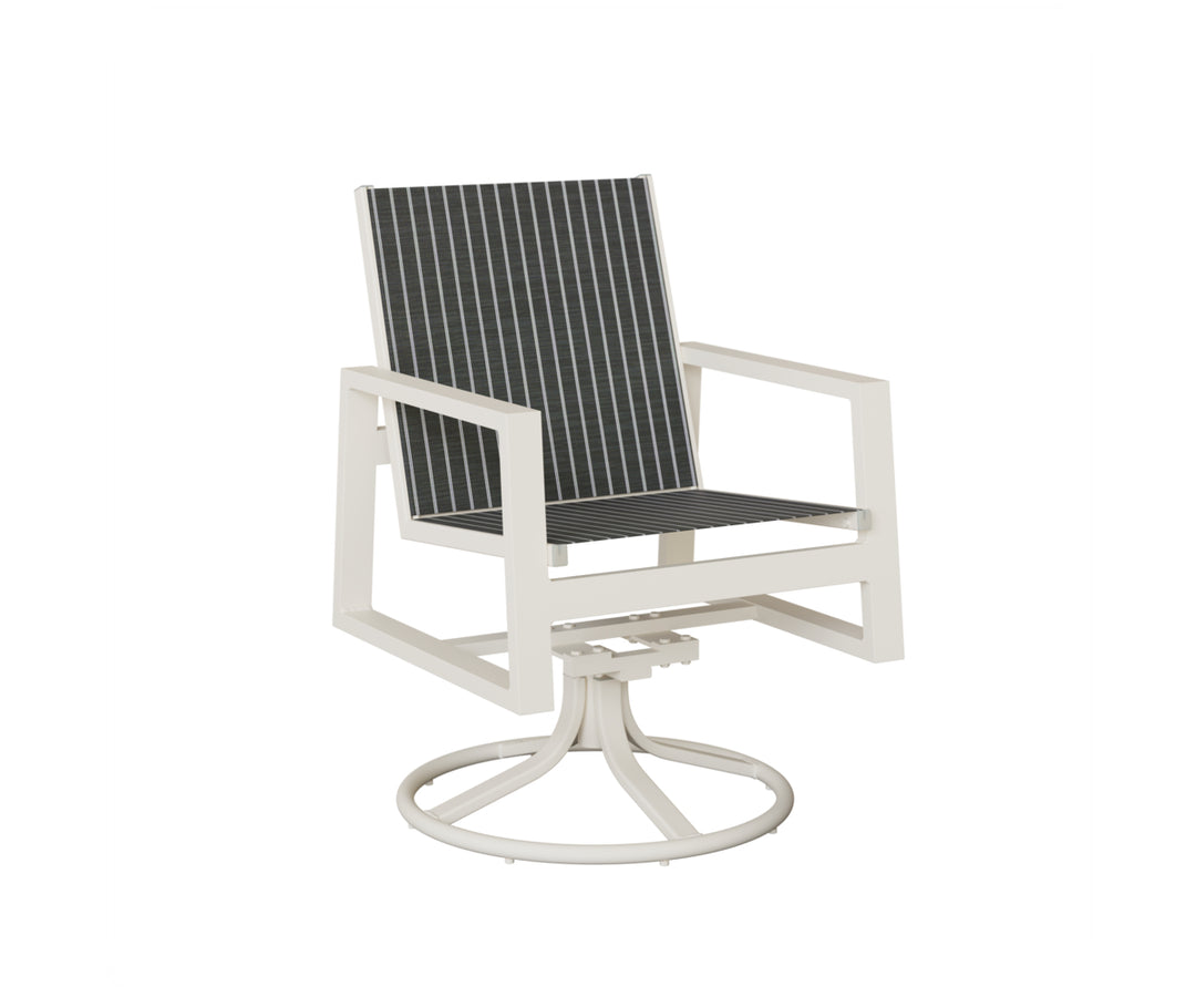 Vida Sling Swivel Rocker Dining Chair