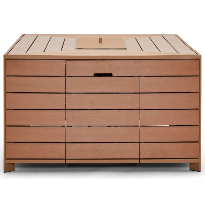 42" x 60" Essence NexTeak Rectangular Chat Height Fire Table