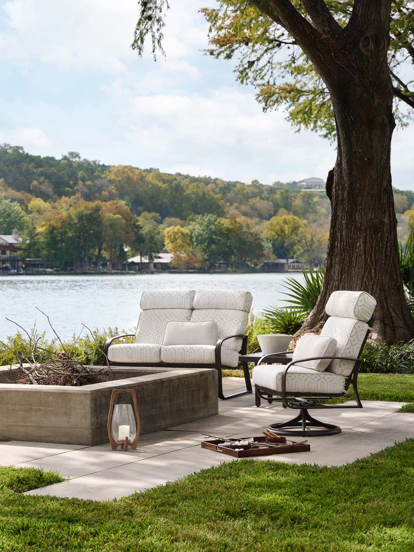 Cayman Isle Cushion Sofa Glider