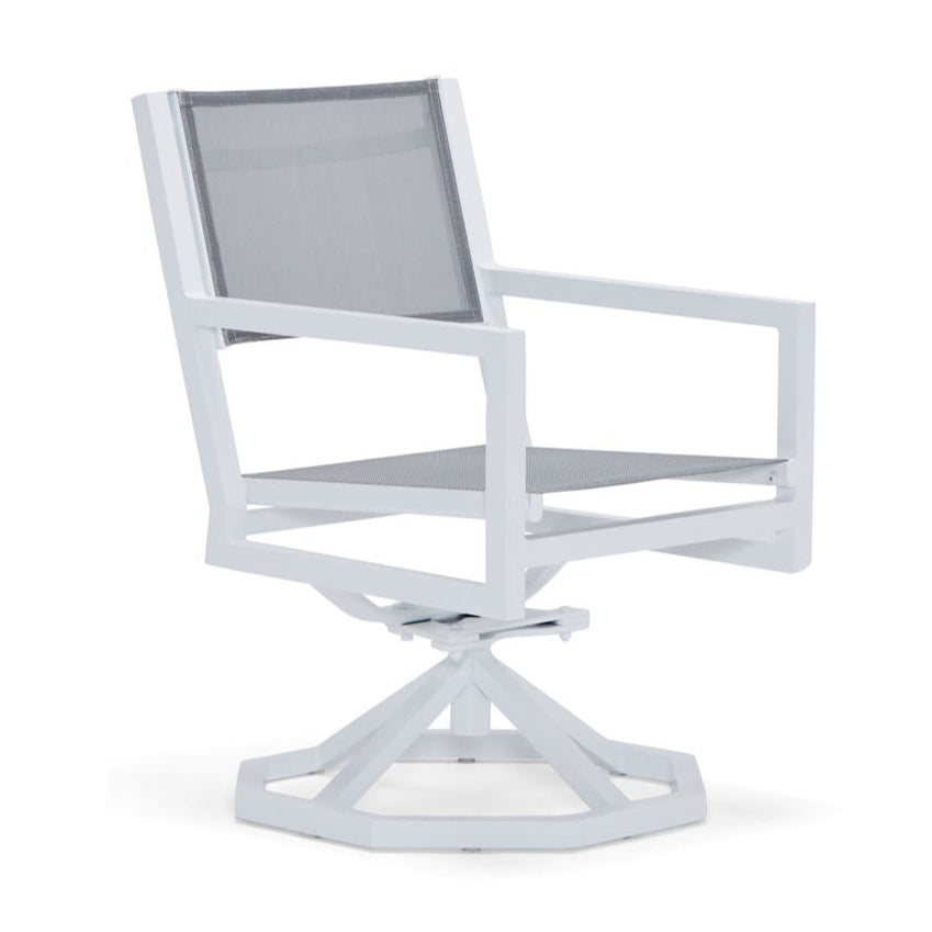 Palm Coast Sling Swivel Rocking Dining Chair