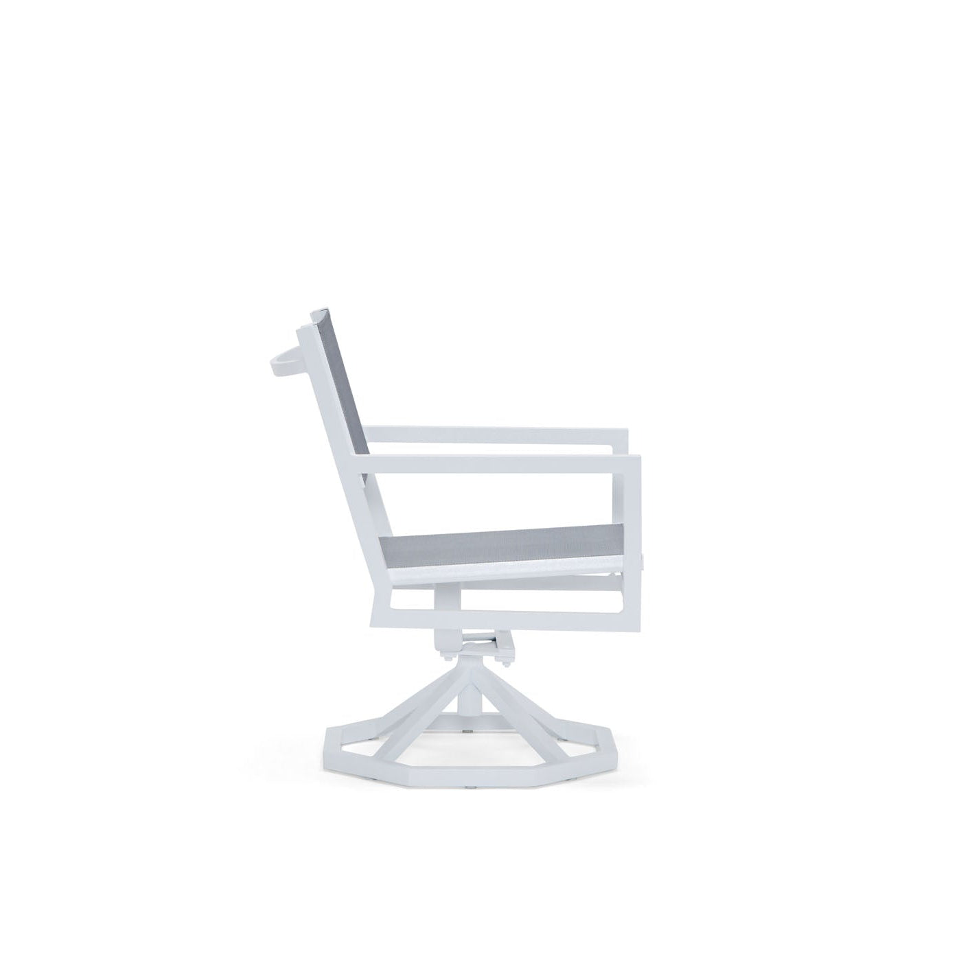 Palm Coast Sling Swivel Rocking Dining Chair