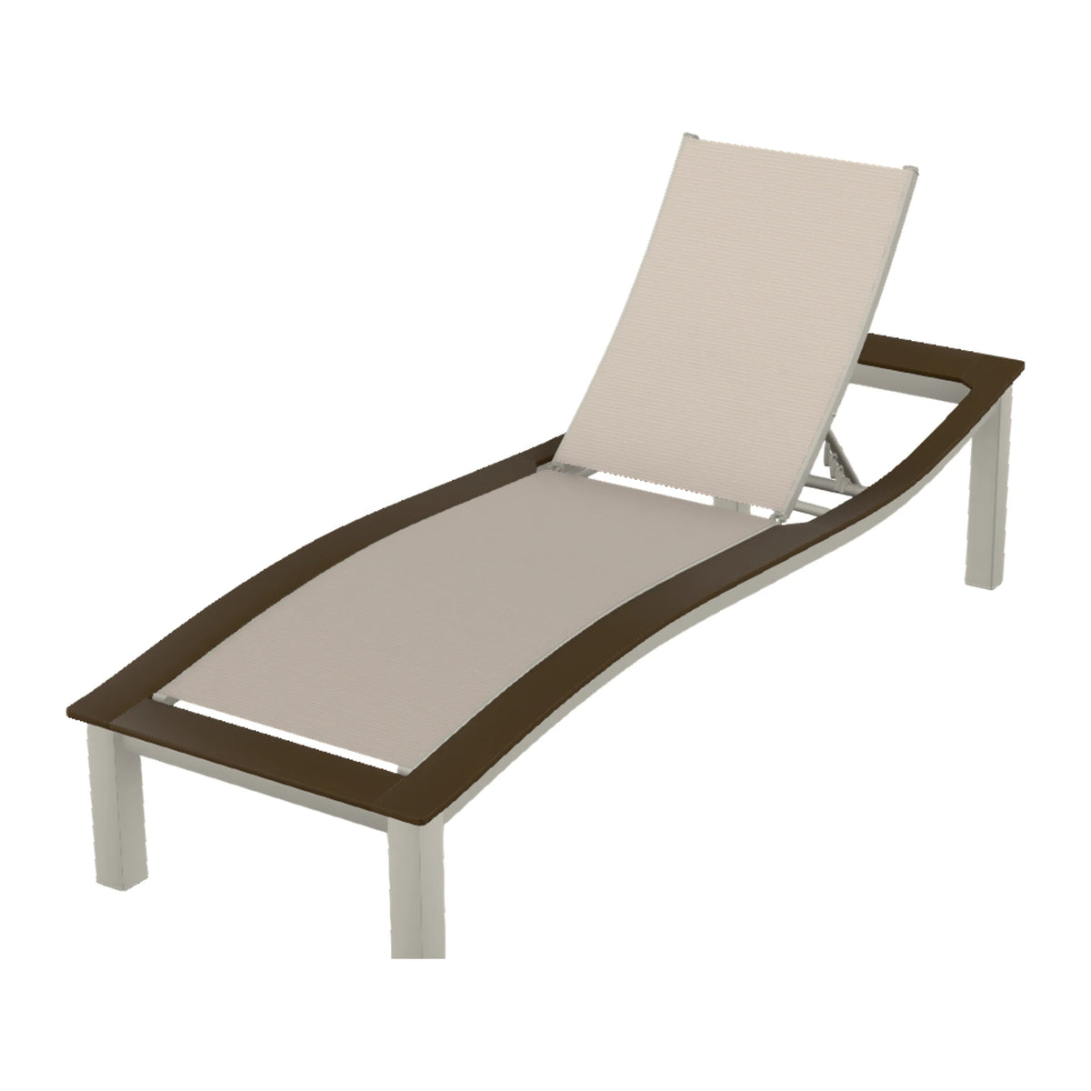 Bazza Sling Armless Chaise — Warm Grey PC / Kona Accents