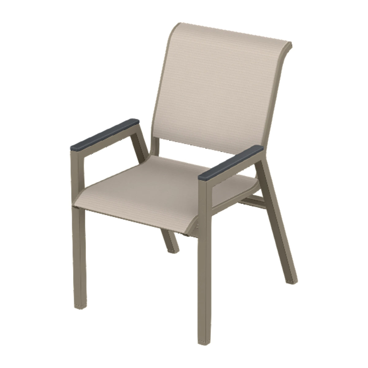 Bazza Sling Bistro Chair — Storm PC / Graphite Accents