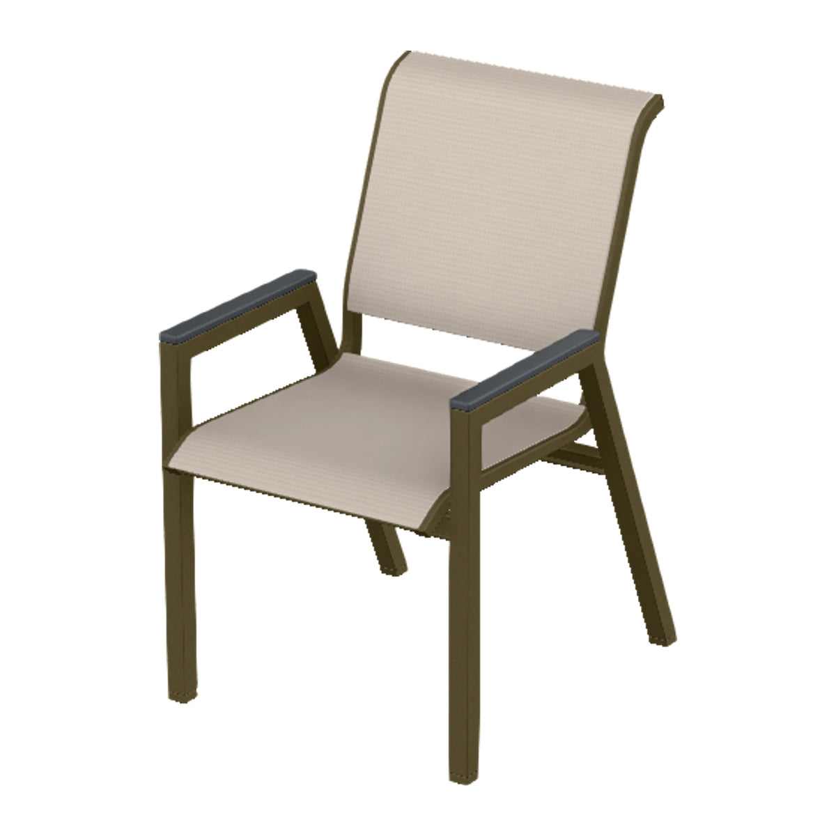 Bazza Sling Bistro Chair — Beachwood PC / Graphite Accents