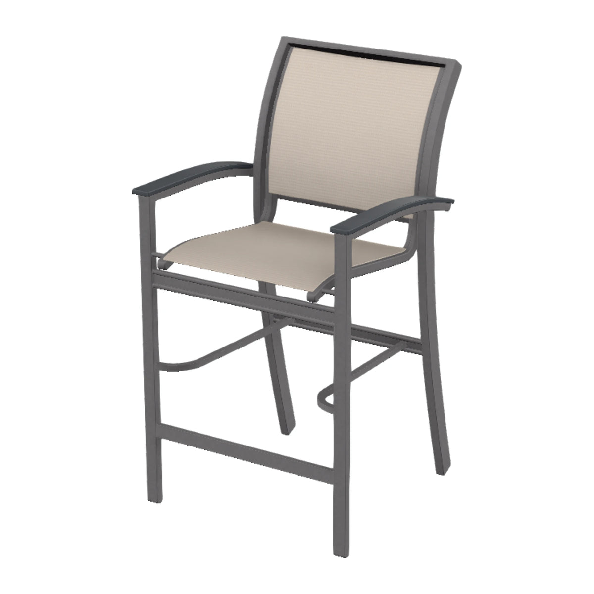 Bazza Sling Bar Chair — Graphite Txt PC / Graphite Accents