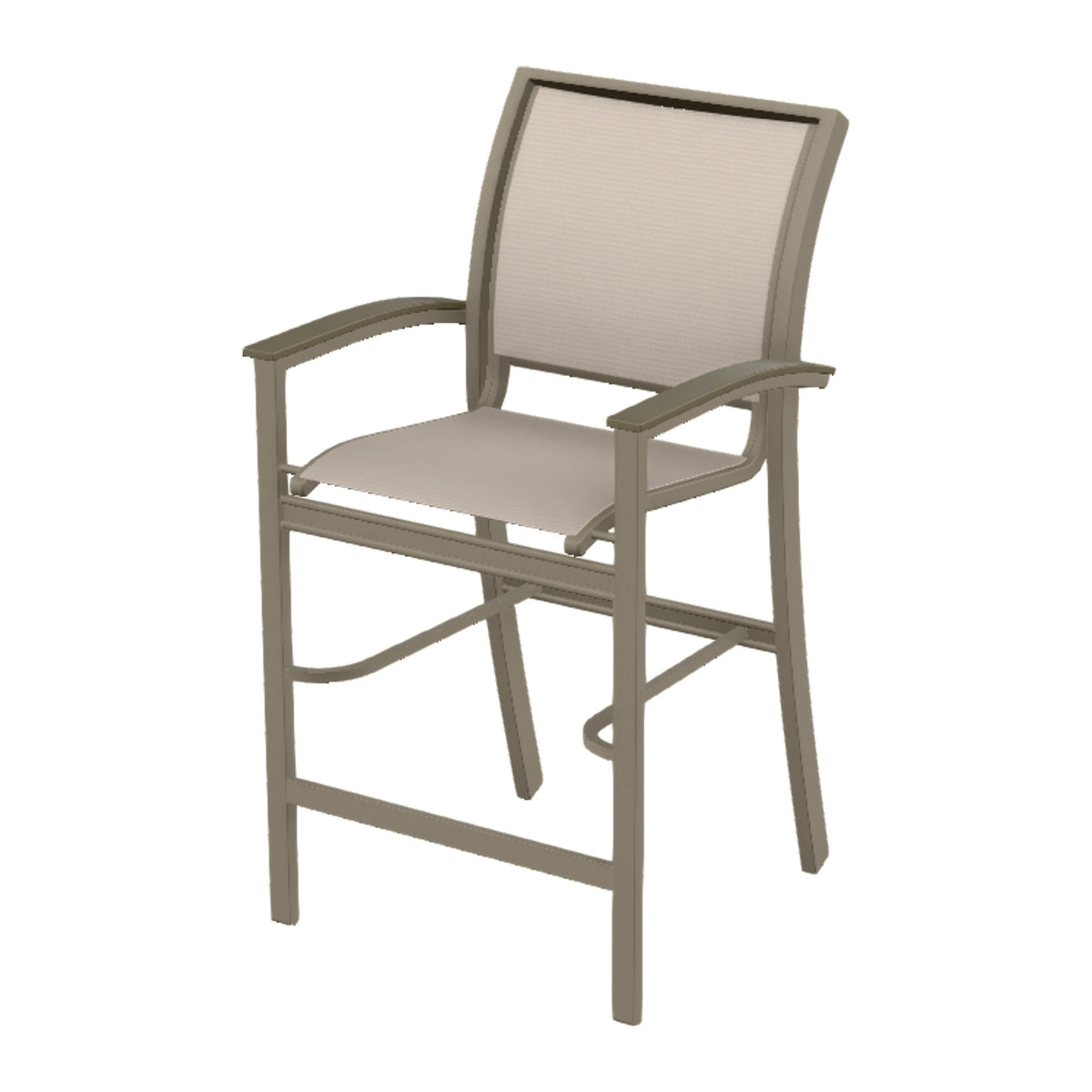 Bazza Sling Bar Chair — Storm PC / Beachwood Accents
