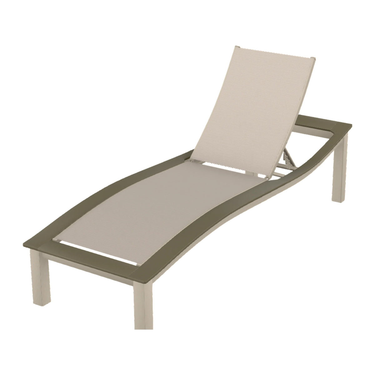 Bazza Sling Armless Chaise — Desert Sand PC / Beachwood Accents