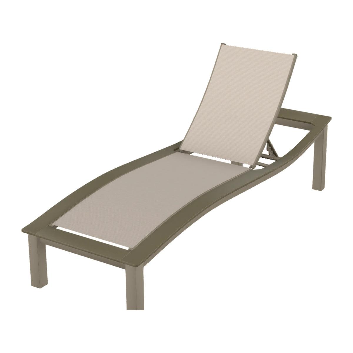 Bazza Sling Armless Chaise — Storm PC / Beachwood Accents