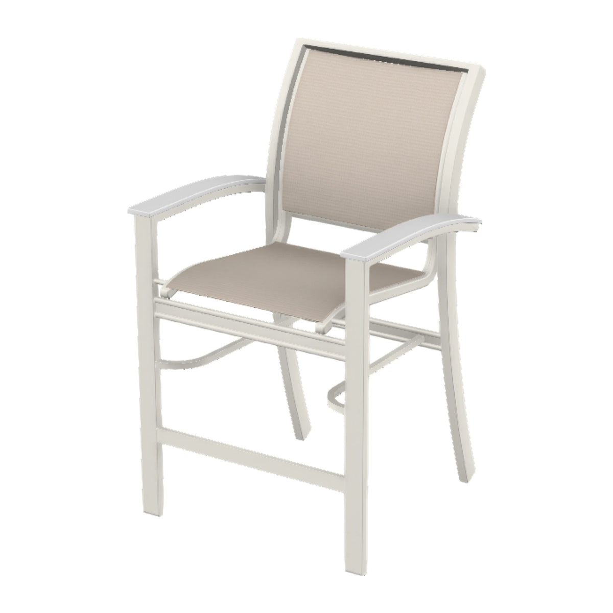 Bazza Sling Balcony Chair — Snow PC / Snow Accents
