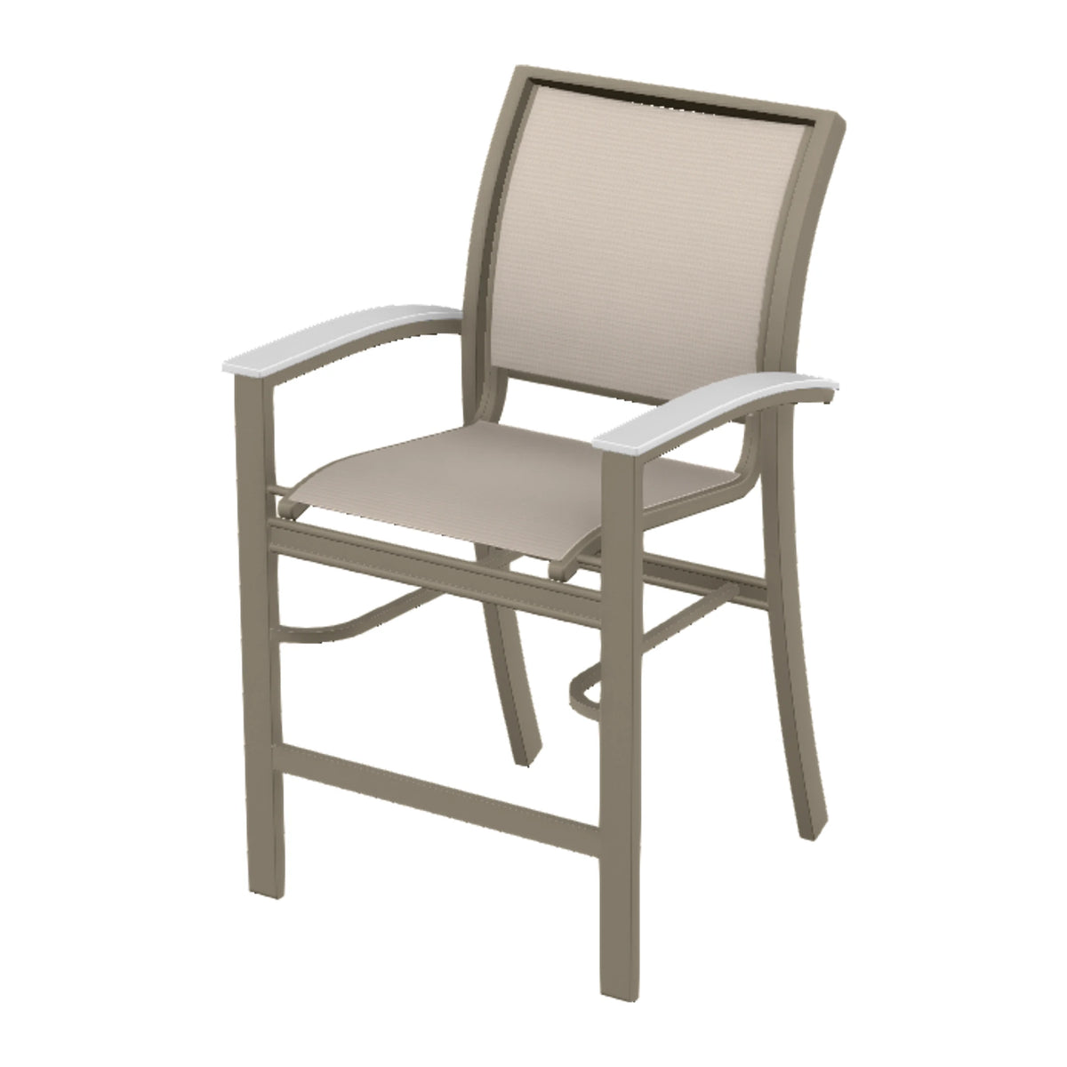 Bazza Sling Balcony Chair — Storm PC / Snow Accents