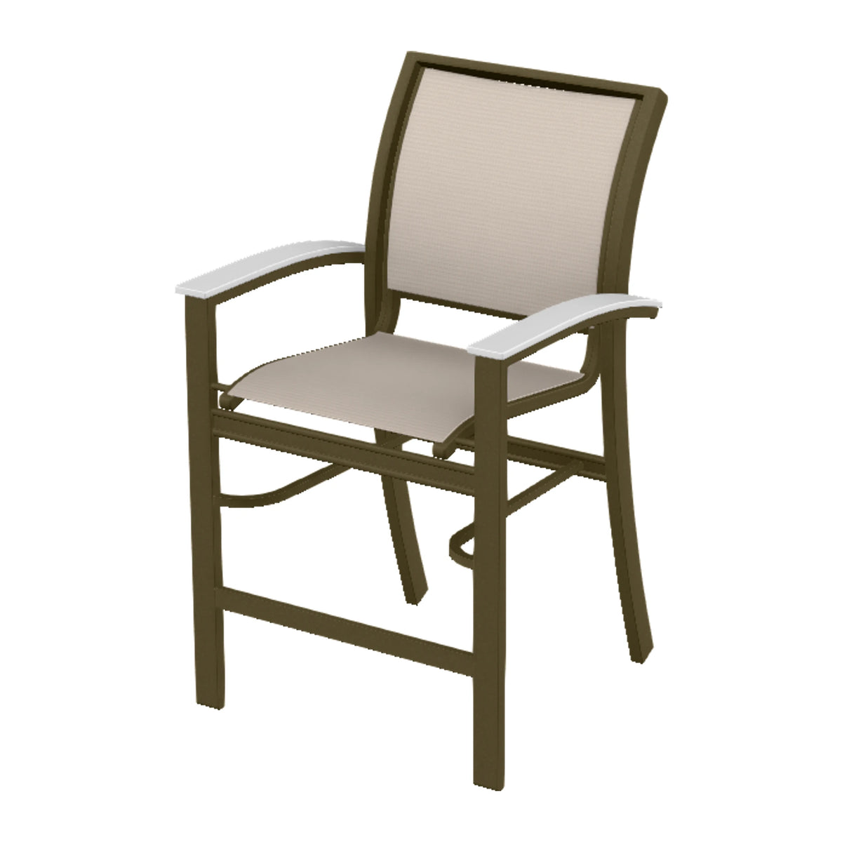Bazza Sling Balcony Chair — Beachwood PC / Snow Accents