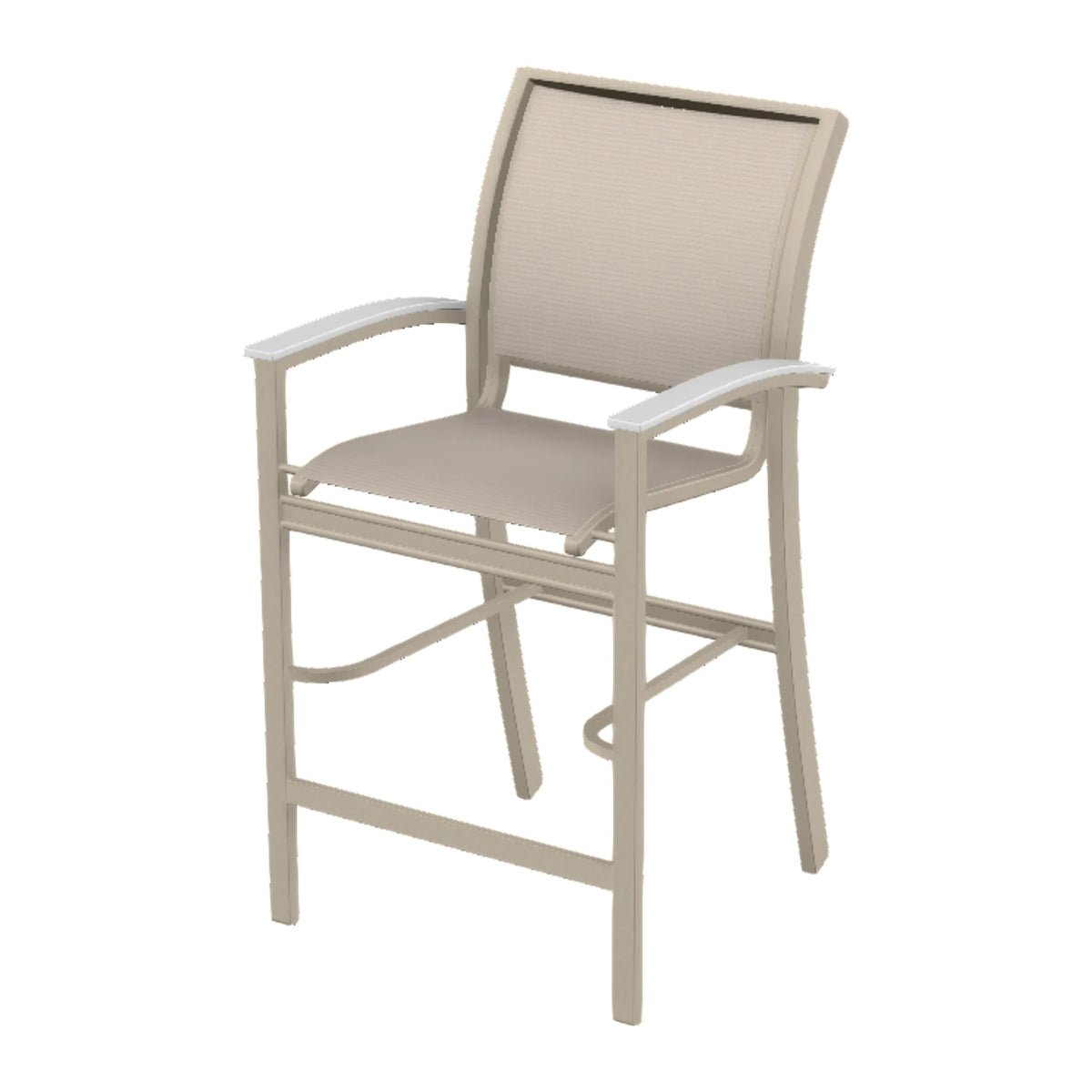 Bazza Sling Bar Chair — Desert Sand PC / Snow Accents