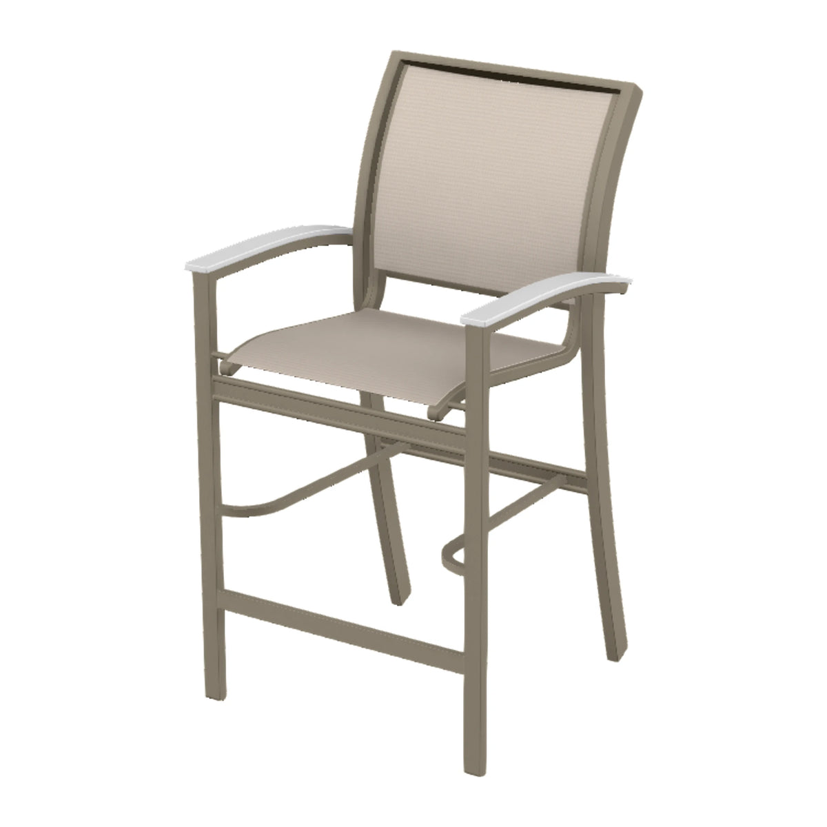 Bazza Sling Bar Chair — Storm PC / Snow Accents