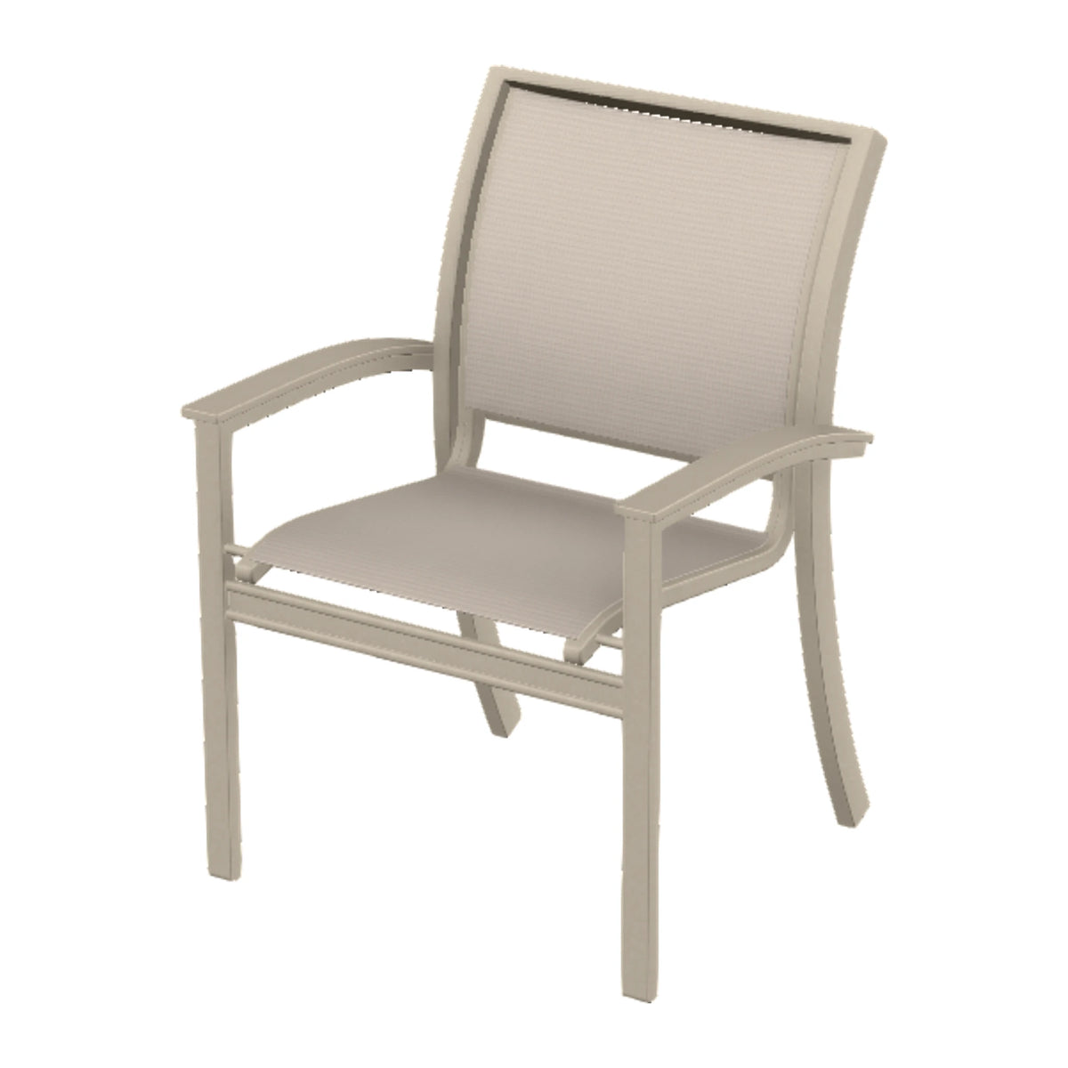 Bazza Sling Stacking Dining Chair — Desert Sand PC / Desert Accents