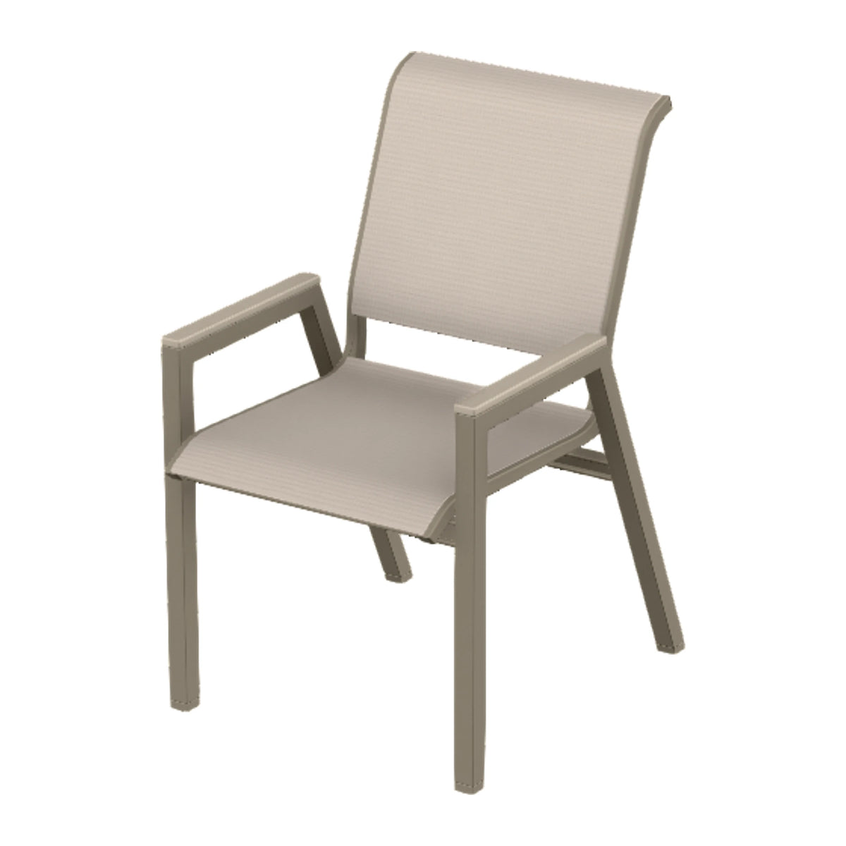 Bazza Sling Bistro Chair — Storm PC / Desert Accents