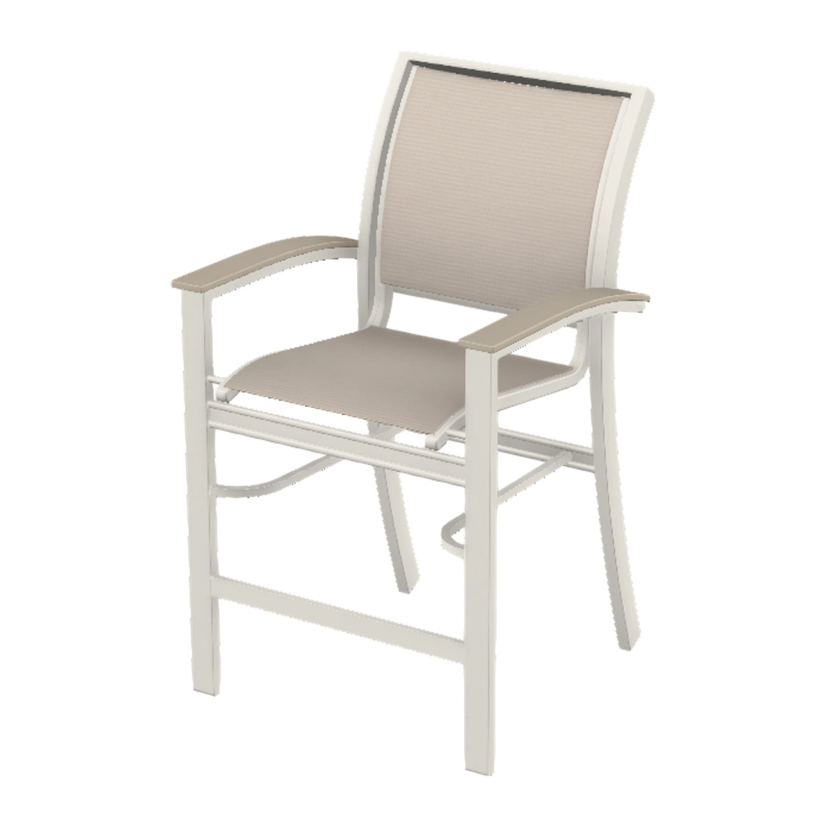 Bazza Sling Balcony Chair — Snow PC / Desert Accents