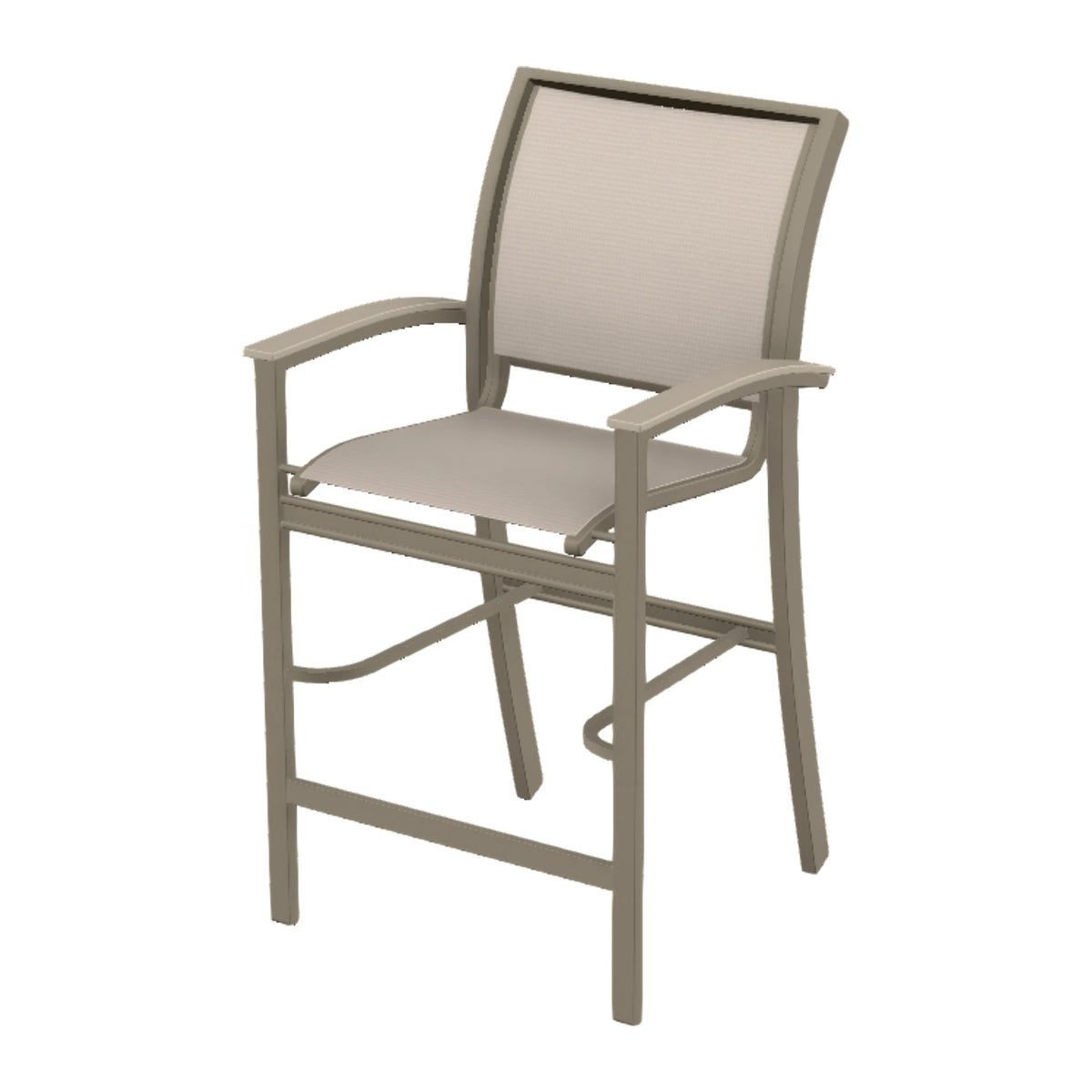 Bazza Sling Bar Chair — Storm PC / Desert Accents