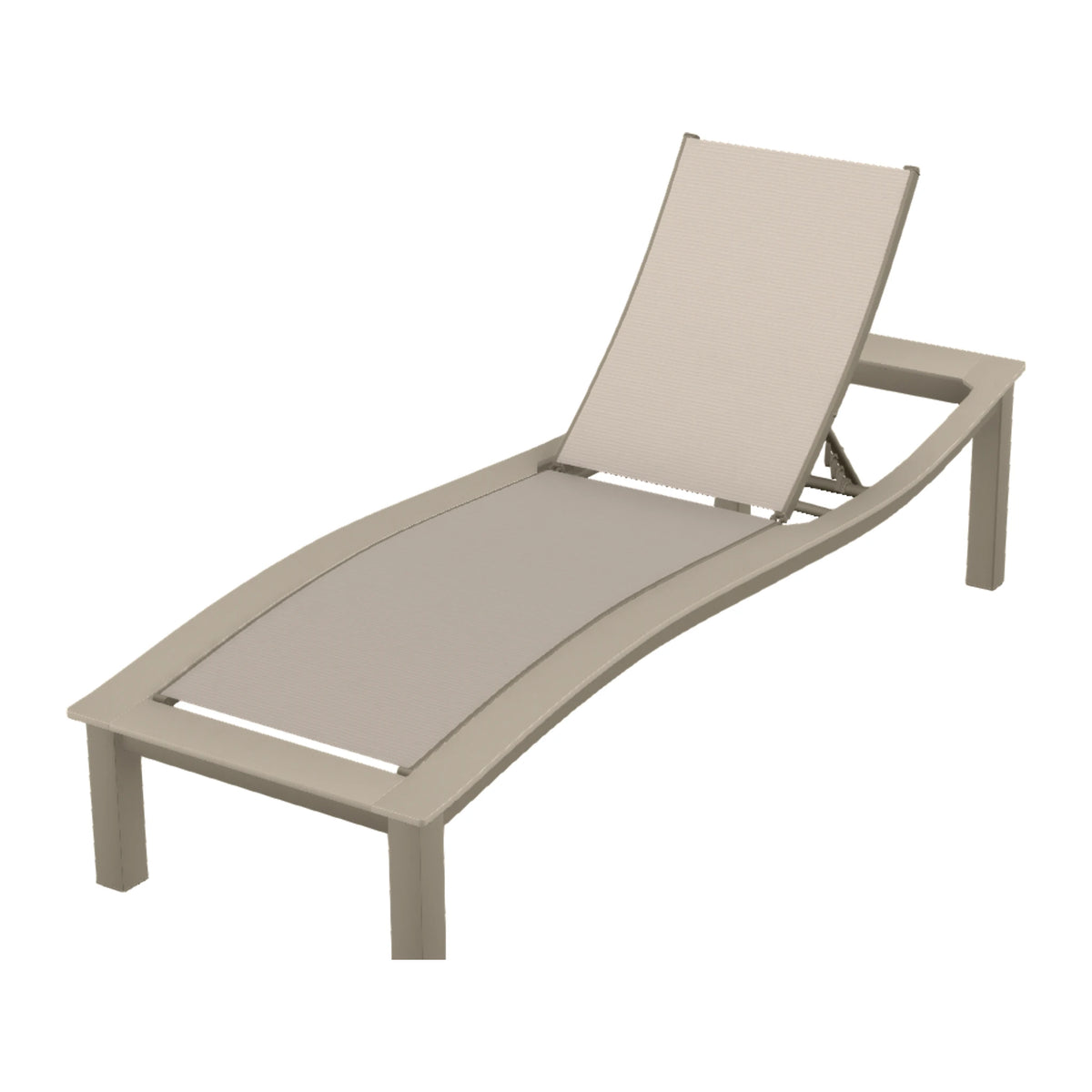 Bazza Sling Armless Chaise — Storm PC / Desert Accents
