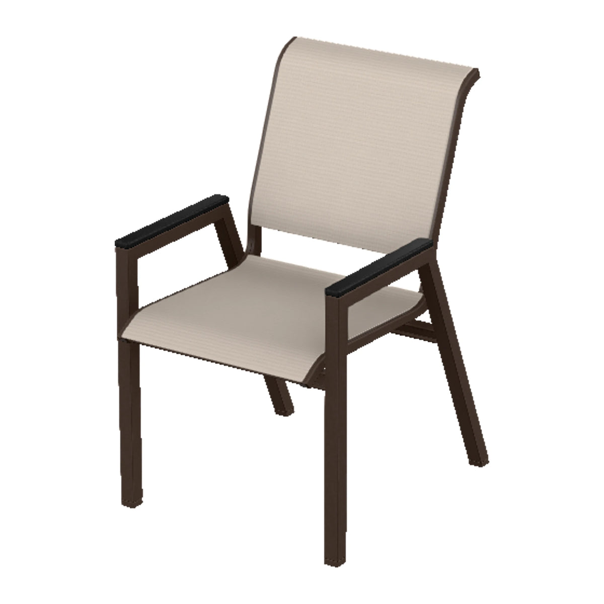 Bazza Sling Bistro Chair — Kona PC / Black Accents