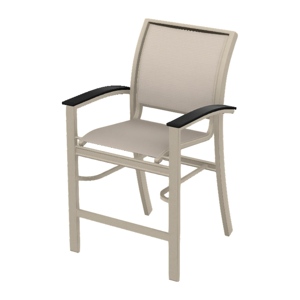 Bazza Sling Balcony Chair — Desert Sand PC / Black Accents