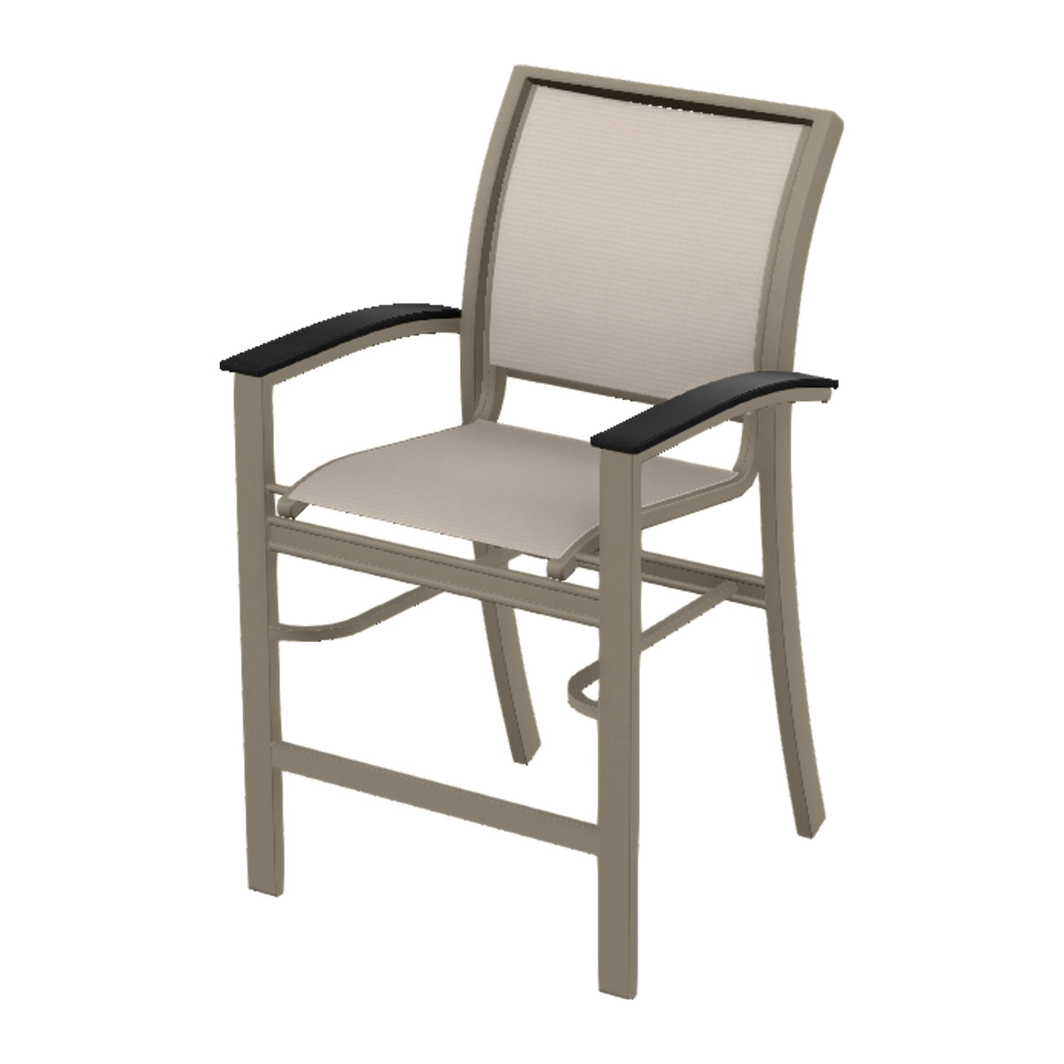 Bazza Sling Balcony Chair — Storm PC / Black Accents