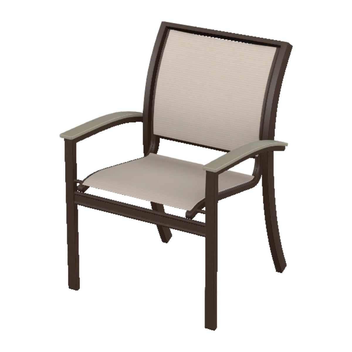 Bazza Sling Stacking Dining Chair — Kona PC / Storm Accents