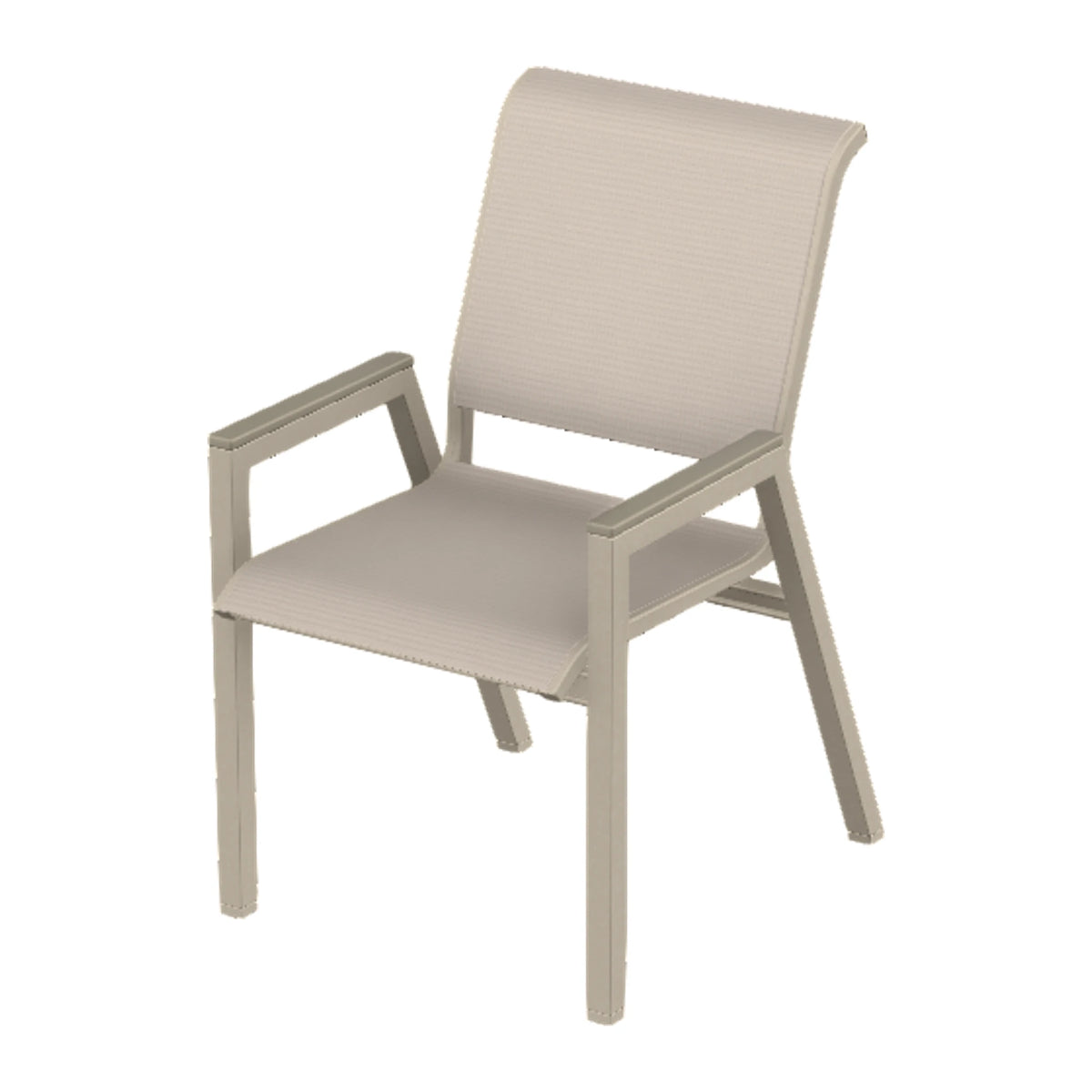 Bazza Sling Bistro Chair — Desert Sand PC / Storm Accents