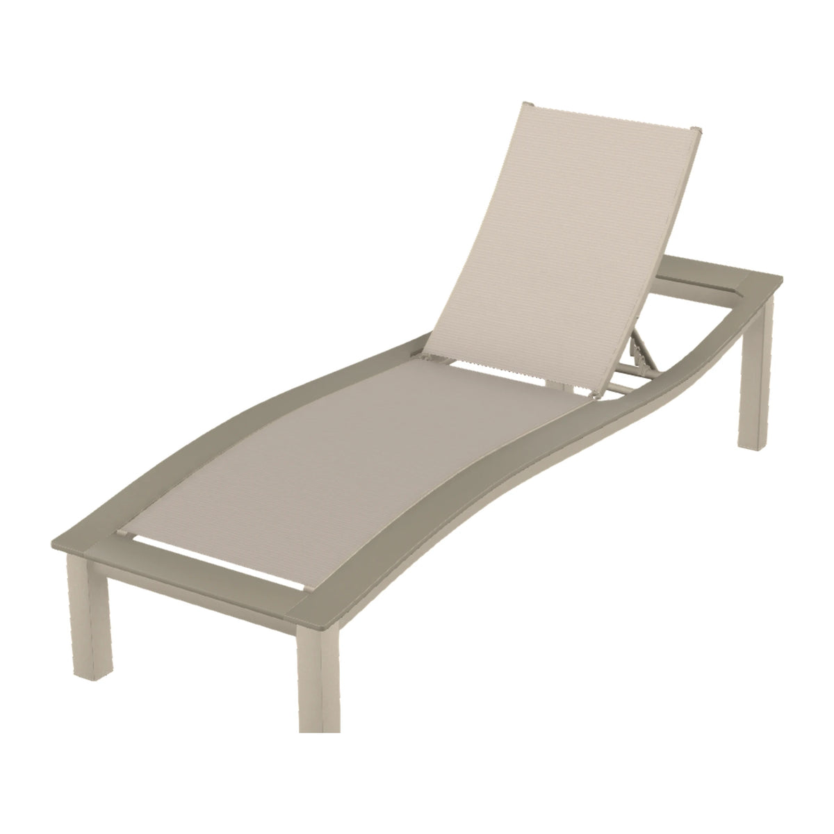 Bazza Sling Armless Chaise — Desert Sand PC / Storm Accents