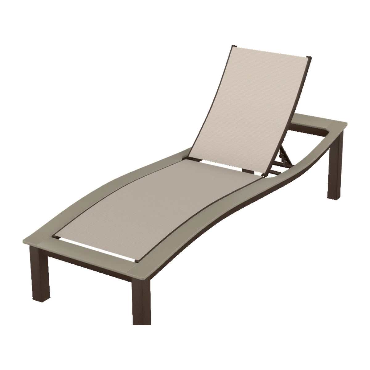 Bazza Sling Armless Chaise — Kona PC / Storm Accents