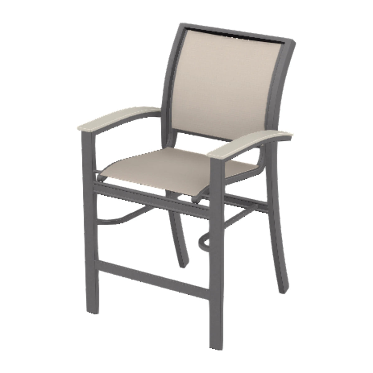 Bazza Sling Balcony Chair — Graphite Txt PC / Laguna Accents