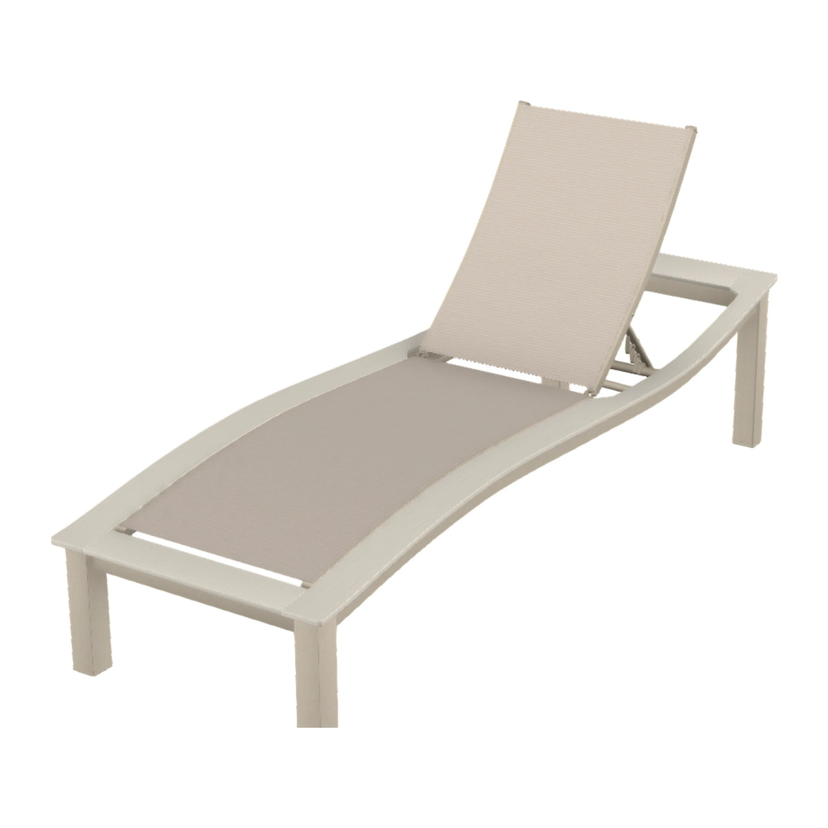 Bazza Sling Armless Chaise — Desert Sand PC / Laguna Accents