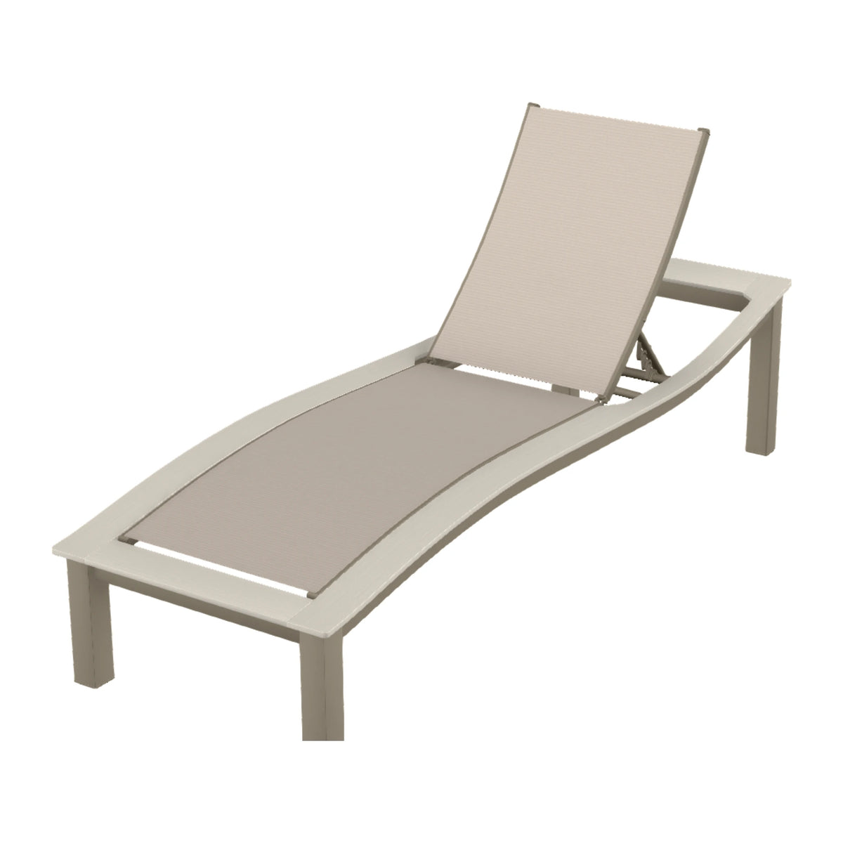 Bazza Sling Armless Chaise — Storm PC / Laguna Accents