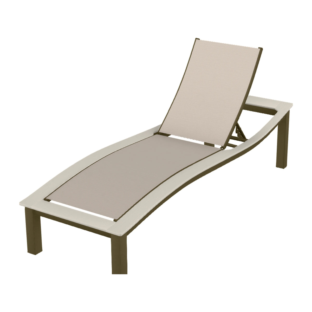 Bazza Sling Armless Chaise — Beachwood PC / Laguna Accents