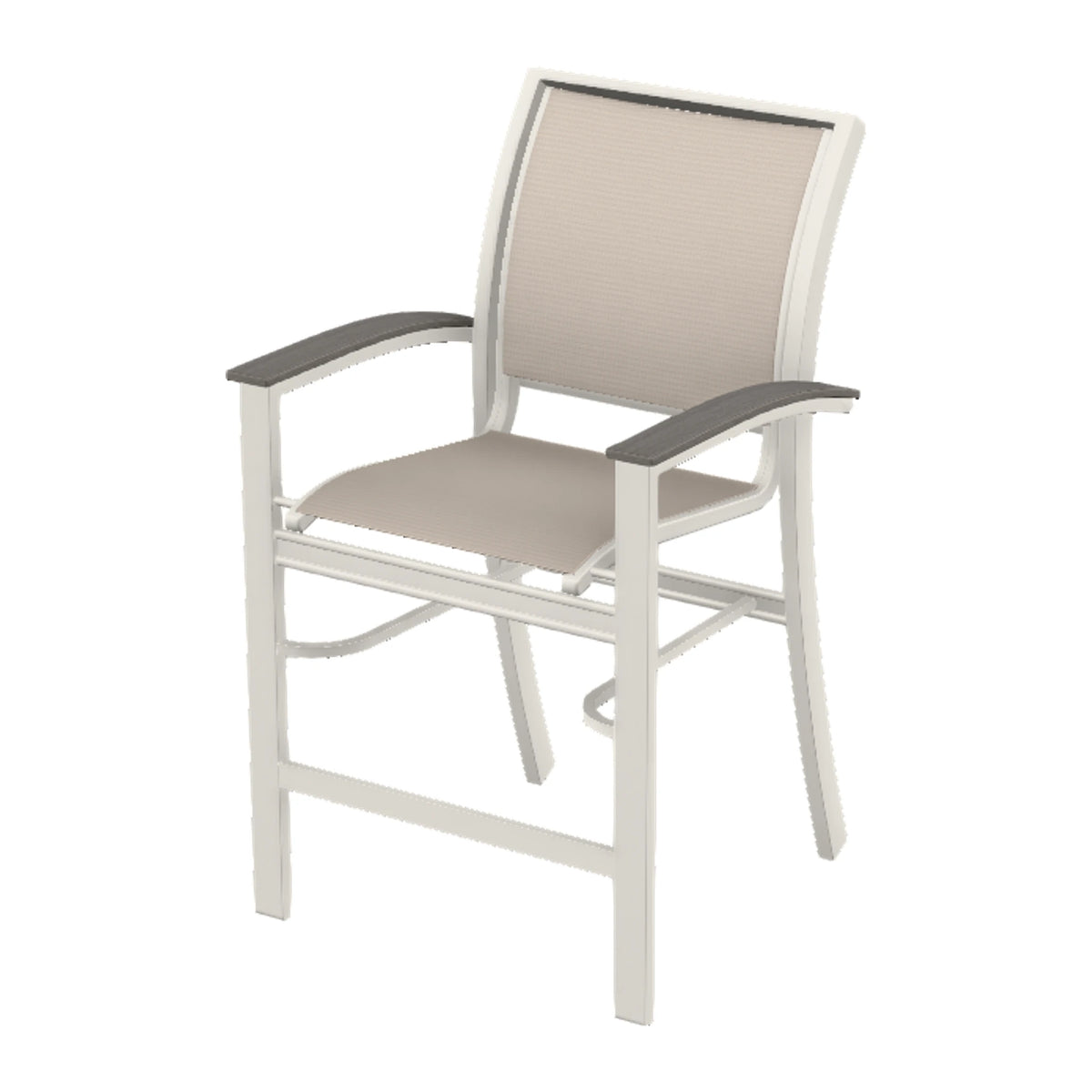 Bazza Sling Balcony Chair — Snow PC / Boardwalk Accents
