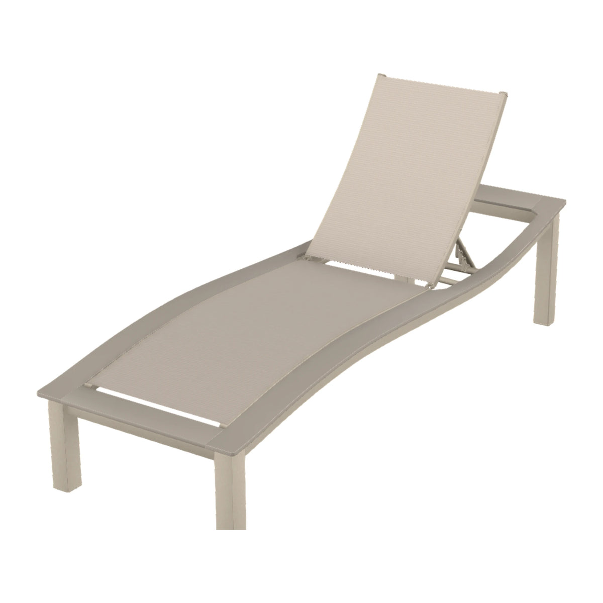 Bazza Sling Armless Chaise — Desert Sand PC / Warm Grey Accents
