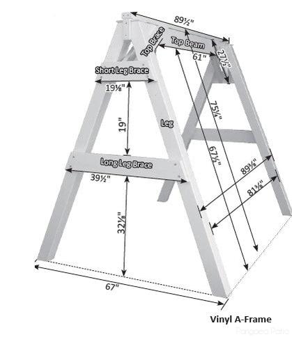 Vinyl A-Frame Swing Stand